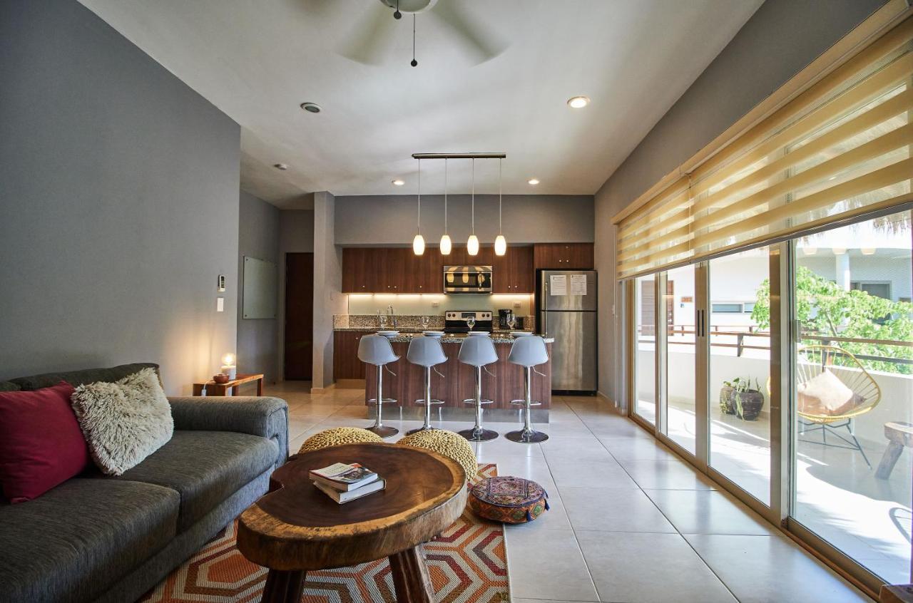 Modern&Spacious 2 bedroom PH, Rooftop&Pool Tulum Exterior foto